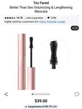 Too Faced Better Than Sex Mascara
